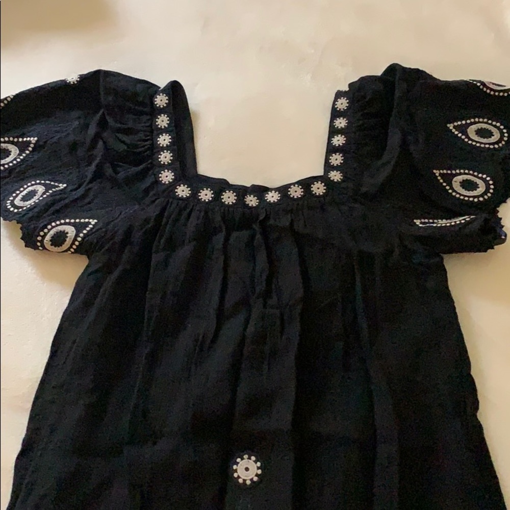 Black BCBG Embroidered dress